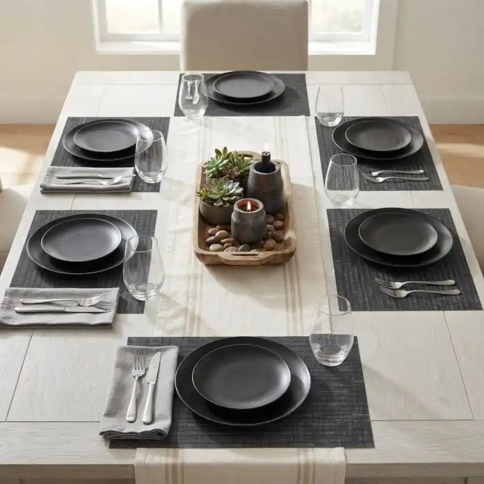 6lı Amerikan Servis Pvc 30x45cm (AS-10D)