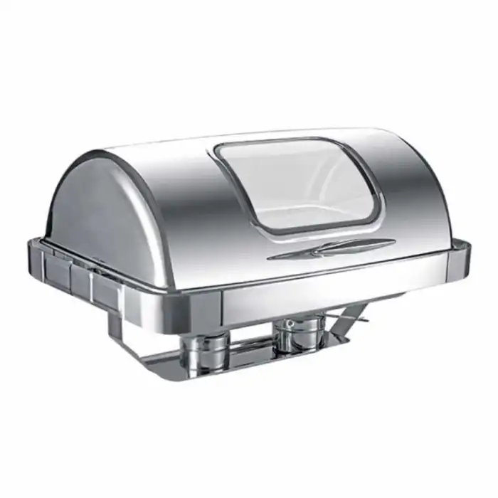 Chafing Dish Roll Top Gömme Camlı 9 L (CDG-9C)