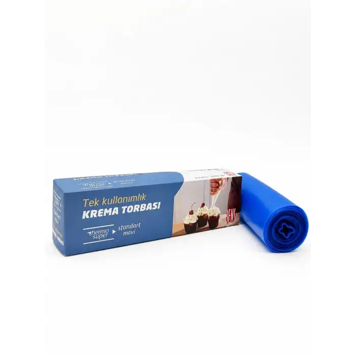 Krema Sıkma Torbası | Tek Kullanımlık | Mavi 51 Cm 72 Adet