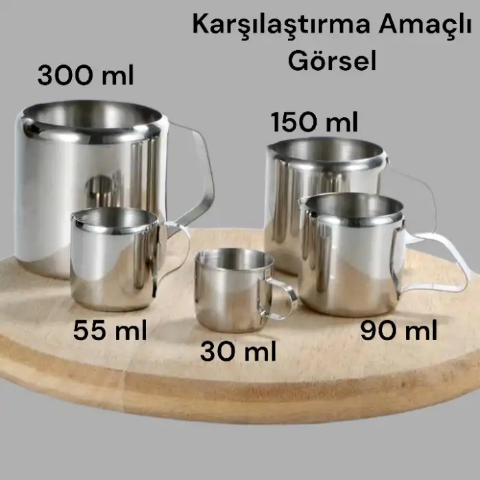 Küçük Çelik Sütlük | Süt Potu 30 Ml (STL-30)
