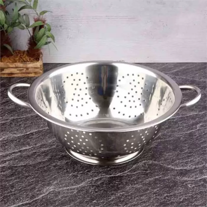 Çelik Makarna Süzgeci 30 Cm (MS-30)