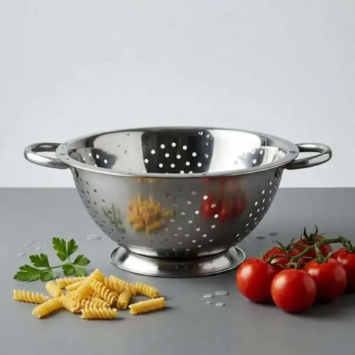 Makarna Süzgeci Çelik 34 cm (PASLANMAZ) (MS-34)