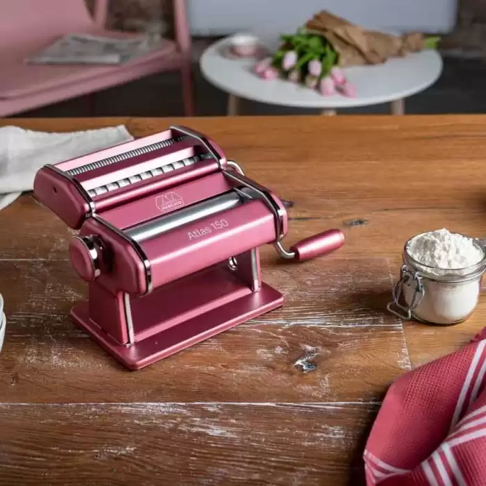 Marcato Atlas 150 Erişte ve Makarna Makinası Pembe