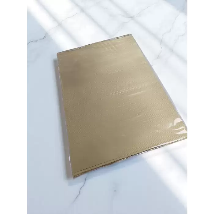 Oluklu Çikolata Ambalaj Folyosu 50X35 Cm Altın | 1 Paket - 1KG