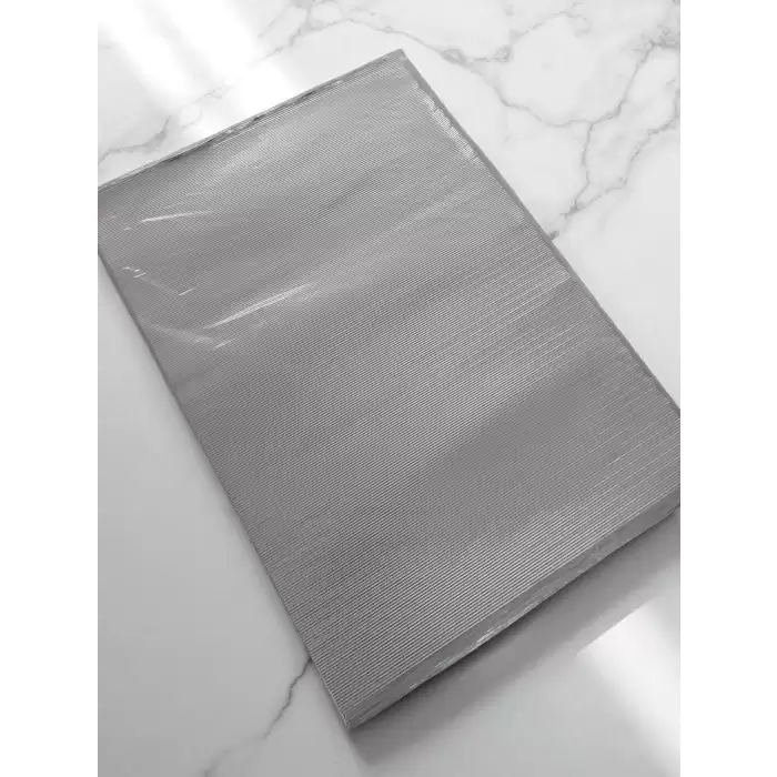 Oluklu Çikolata Ambalaj Folyosu 50x35 Cm Gümüş | 1 Paket - 1 Kg