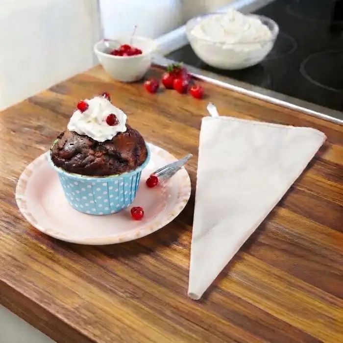 Pet Kapsül (50x39) Puantiyeli Mavi 25li - İthal Krema Torbası Set