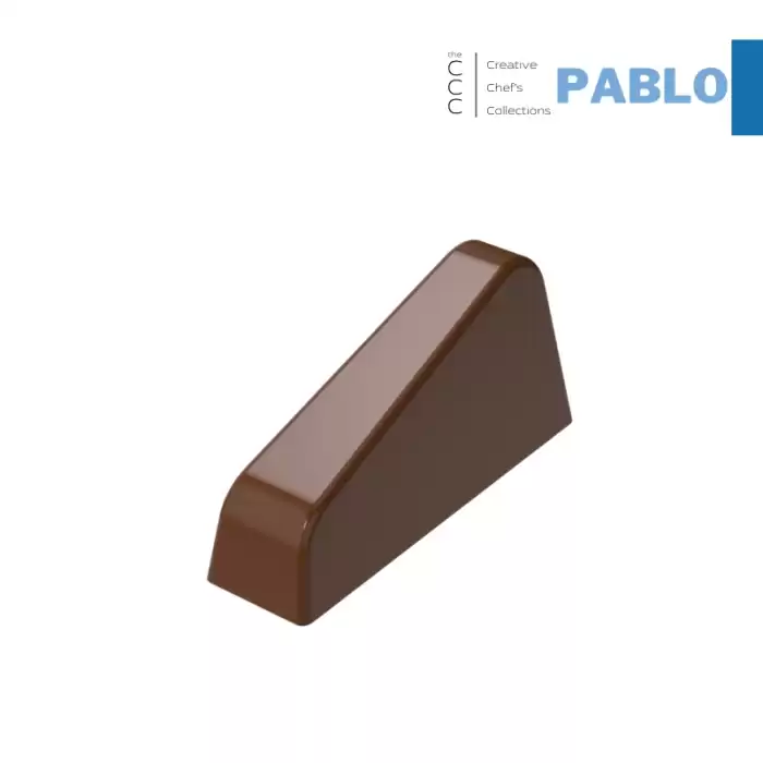 Polikarbon Dikdörtgen Pralin Çikolata Kalıbı 12.5 gr | Cm-3893