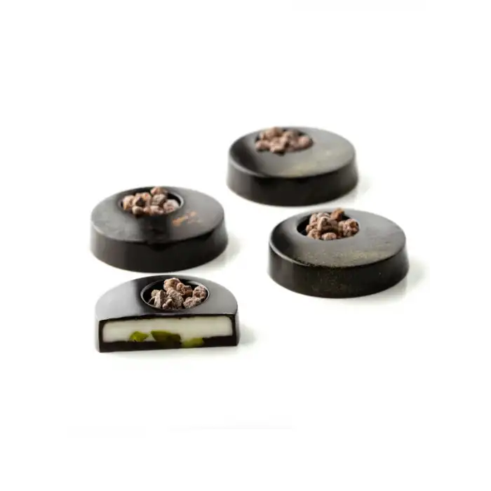 Polikarbon Yuvarlak Pralin Çikolata Kalıbı 6,5 Gr. -4072