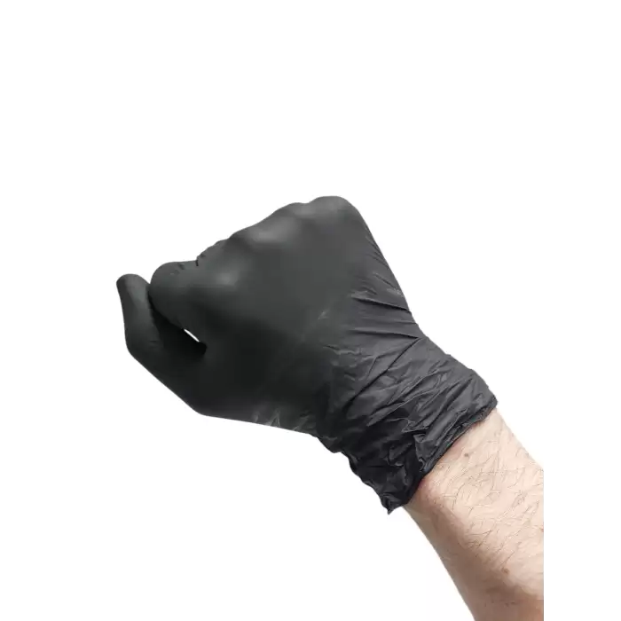 Siyah Pudrasız Nitril Eldiven Large (L)