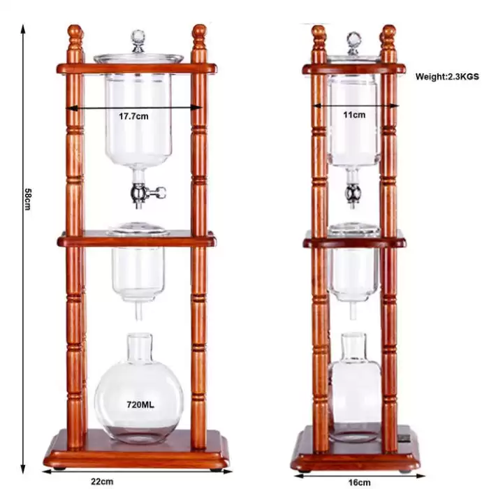 Soğuk Kahve Demleme Standı 720 Ml - Kahverengi (SKK-72)