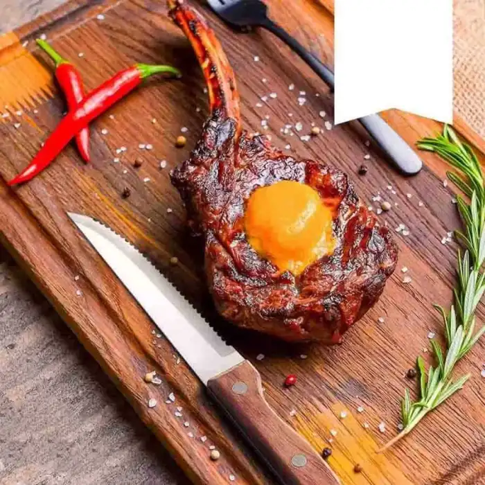 Steak Servis Bıçağı Ahşap Saplı 22 Cm (BD-STK)