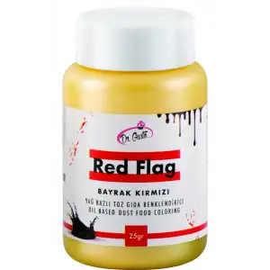 25 gr Yağ Bazlı Toz Gıda Boyası - Bayrak Kırmızı