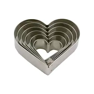 Polikarbon Düz Kalp Volovan Set 7li