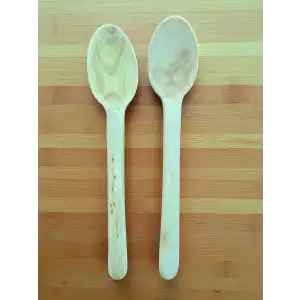 Ardıç Ağacı El Yapımı İkili Ahşap Kaşık Seti No:2