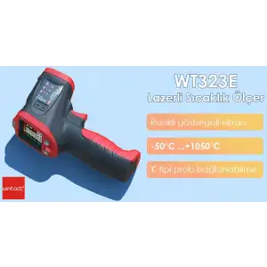 WT323E Rutubet Küf Analizli Lazerli Termometre 1050°C