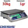 Desis H2C-30 Hassas Sayıcı Terazi - 30 kg