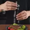 Akrilik Ahşap Baharat Değirmeni | Seramik Tuz Öğütücü 14 Cm (DCB-135)