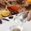 Akrilik Baharat Değirmeni | Seramik Tuz Öğütücü 13,5 Cm (DSA-135)