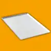 Alüminyum İtalyan Açılı (45°) Derece Düz Tava 40x60x1 cm