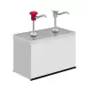 Basmalı Sos Pompası GN 1/6 / 2 li x 3 Lt. Stant