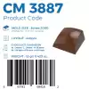 Polikarbon Kare Pralin Çikolata Kalıbı 12 gr | Cm-3887