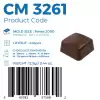 Polikarbon Kare Pralin Çikolata Kalıbı 12.8 gr | Cm-3261