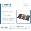 Polikarbon Tablet Çikolata Kalıbı 100 gr | Cm-3808