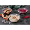 Puding Şeffaf Plastik Kapaklı Kutu 250 cc - (600 ADET)