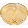 Separator Harmony Gold 2 Bölmeli Plastik Sunum Tabağı