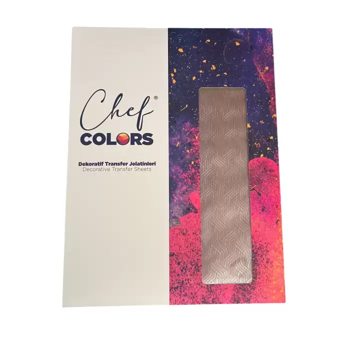 Çikolata Transfer Jelatini 40x25 Çizgi (25 Adet)