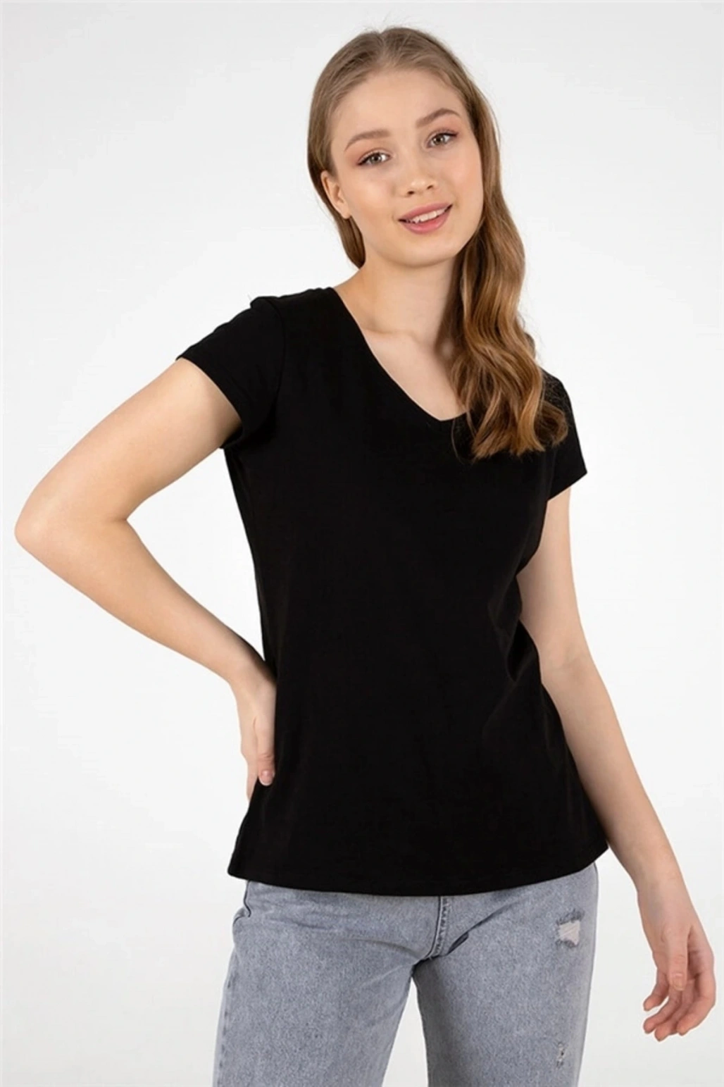 22y0002k1 Kadın T-shirt Siyah