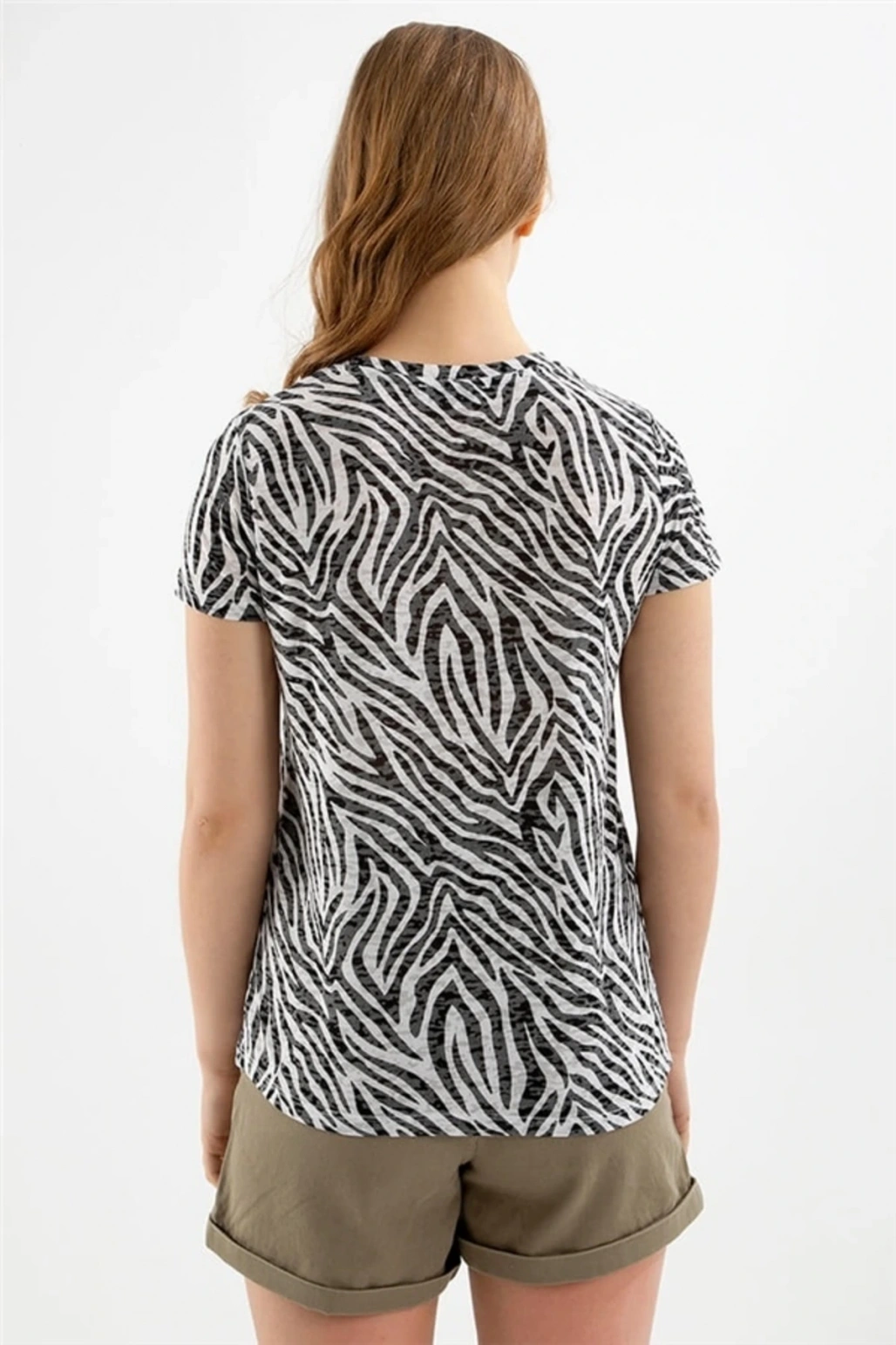 22y0056k1 Kadın T-shirt Siyah