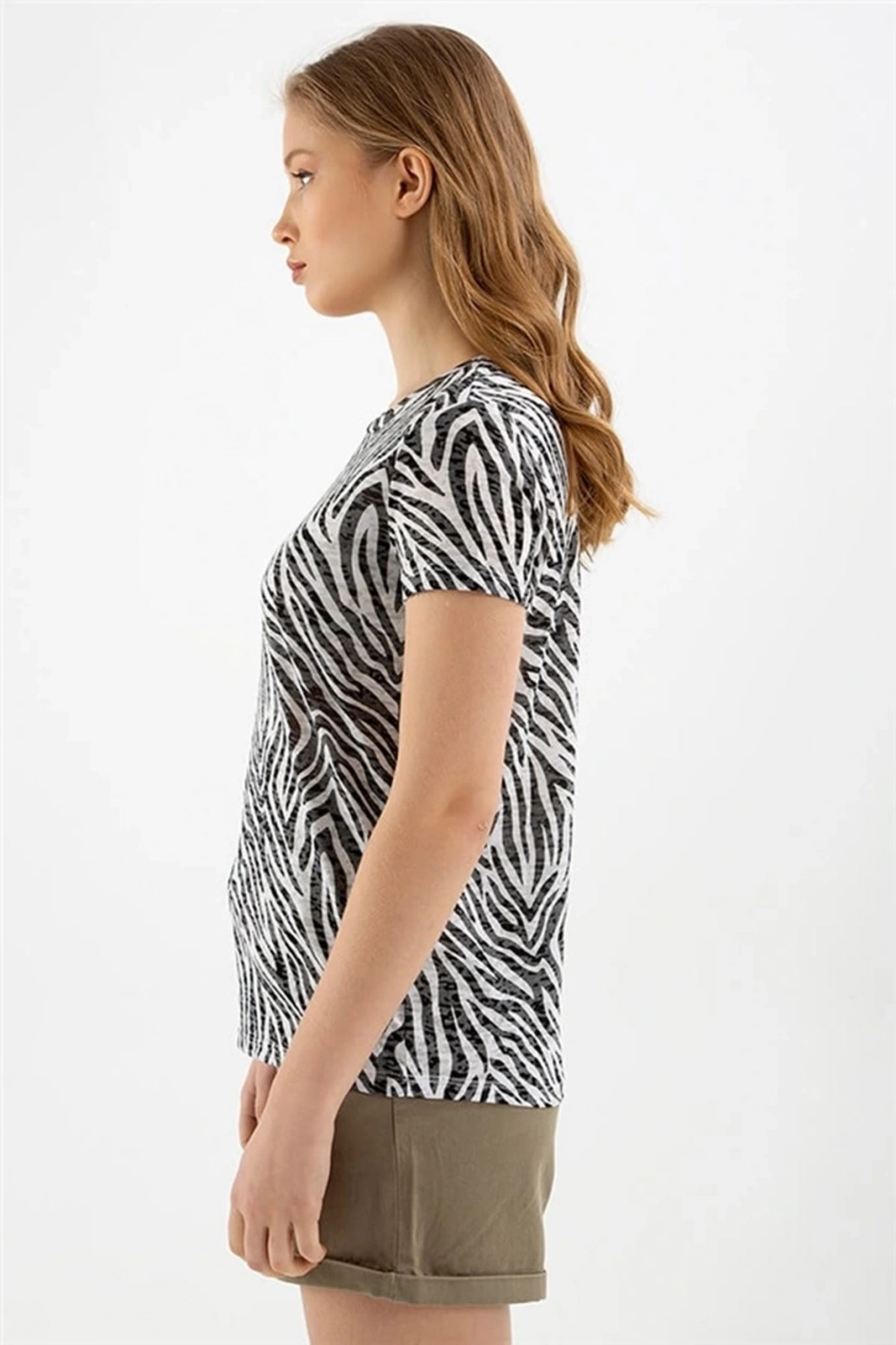 22y0056k1 Kadın T-shirt Siyah