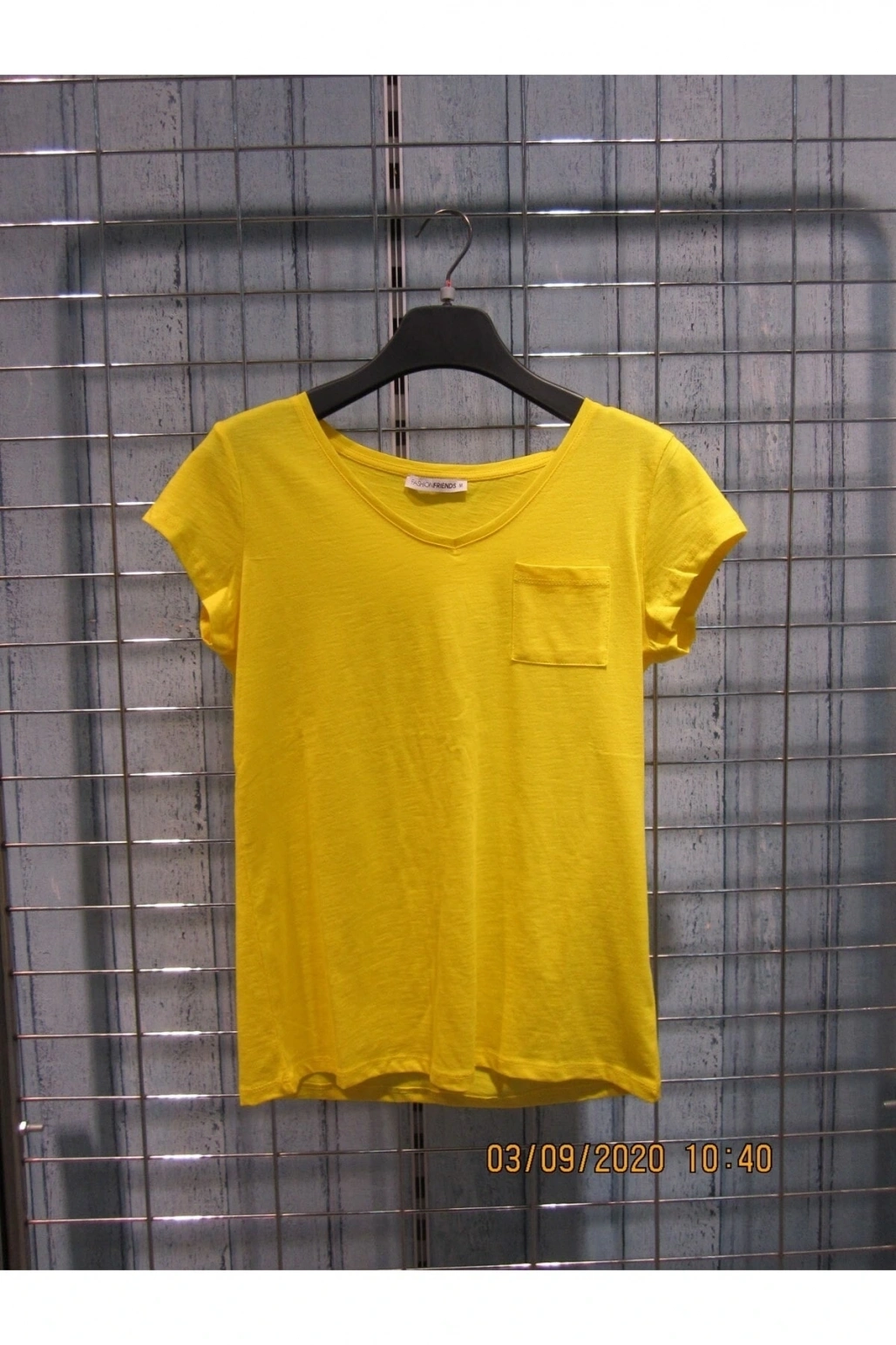 22y0147k1 Kadın T-shirt Sarı