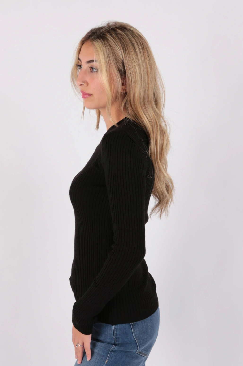 23k0290k1 Kadın Bisiklet Yaka Kazak