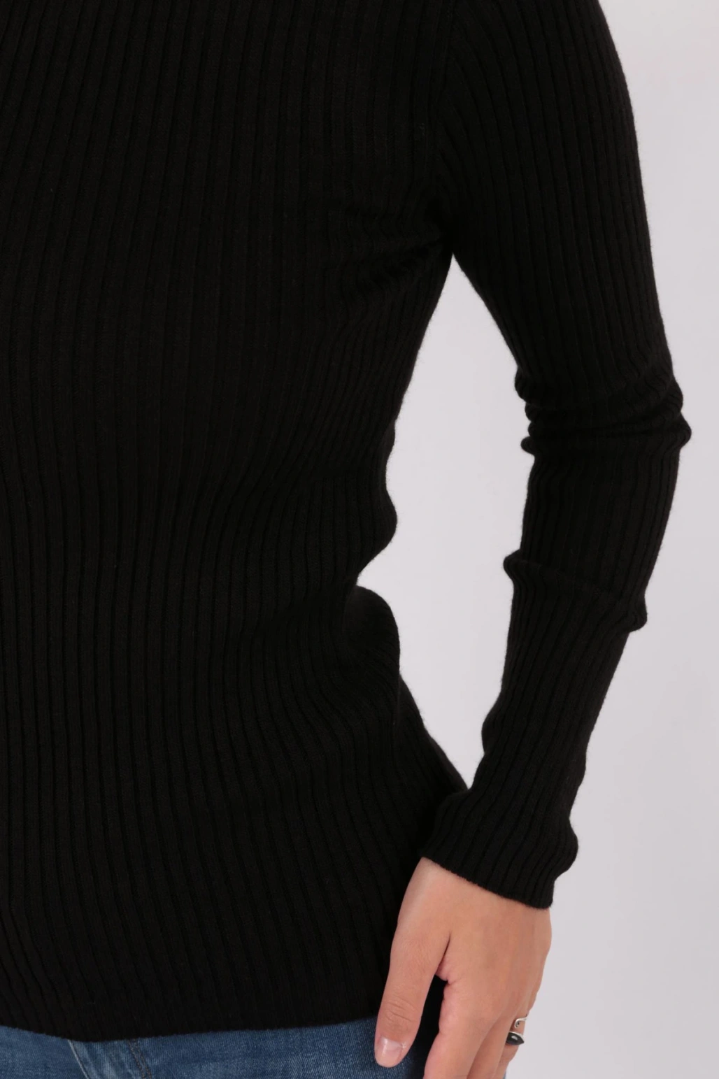 23k0290k1 Kadın Bisiklet Yaka Kazak