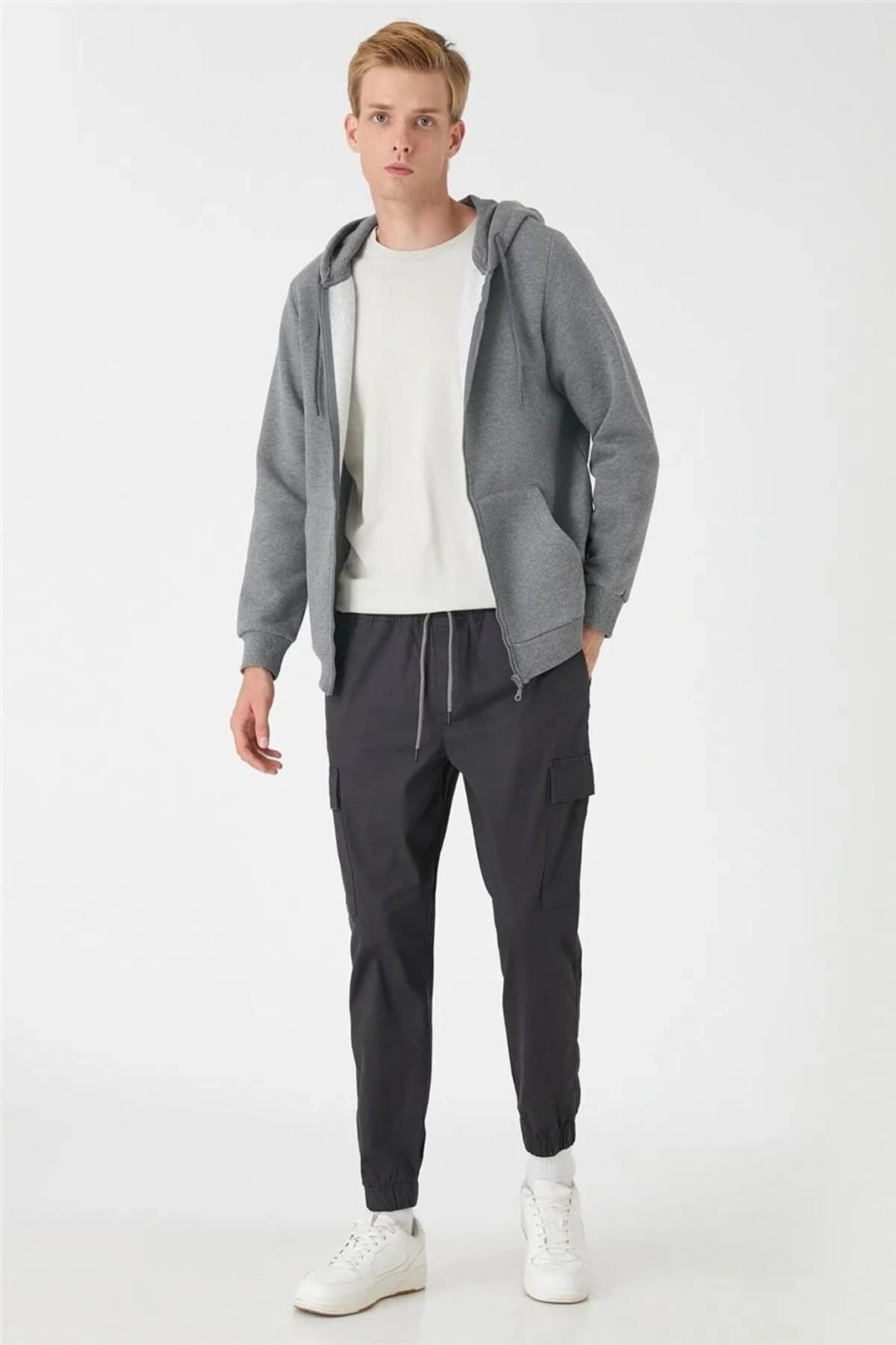 3wam70057mk Antrasit 931 Erkek Pamuk Jersey Sweatshirt