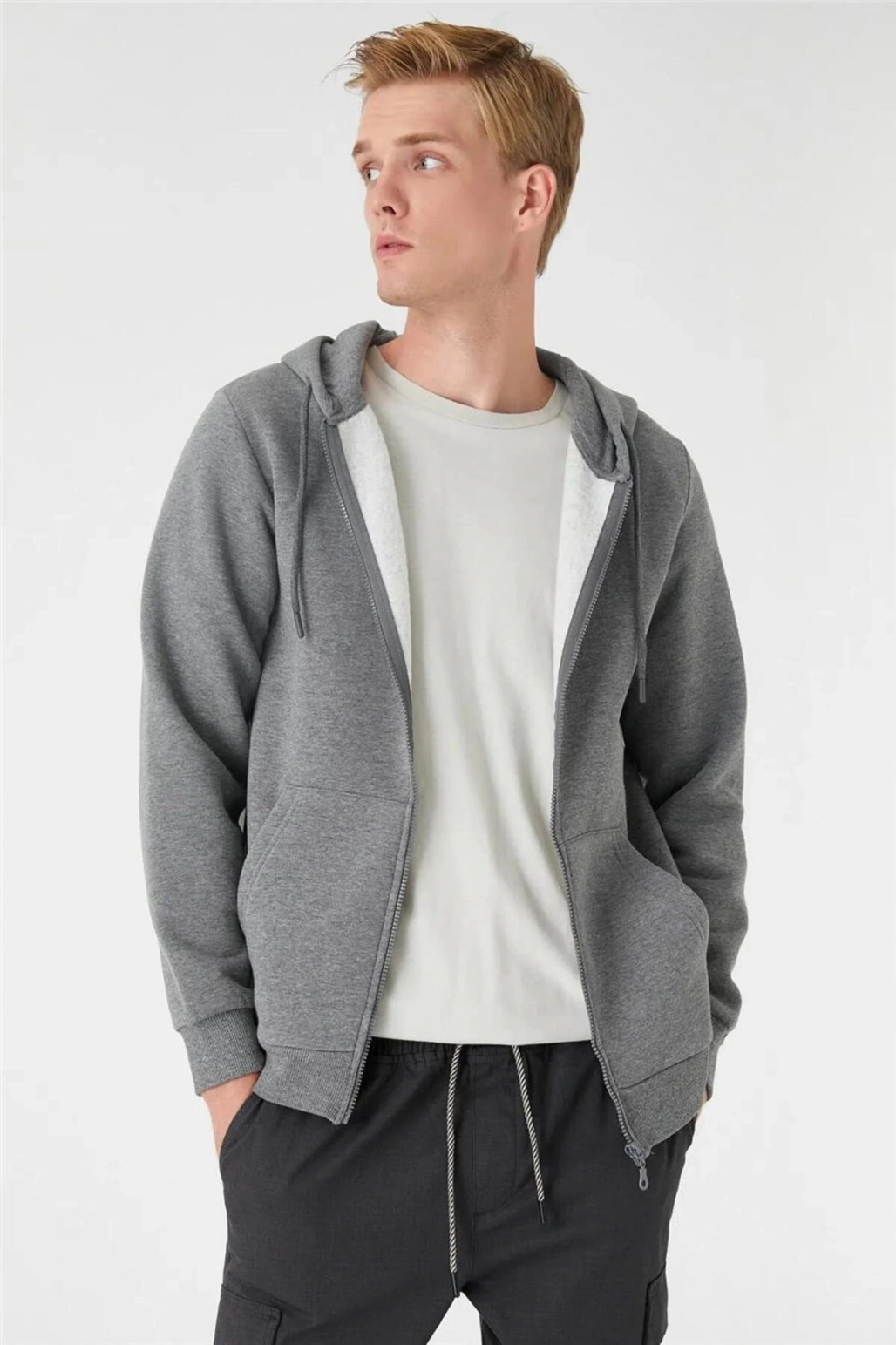 3wam70057mk Antrasit 931 Erkek Pamuk Jersey Sweatshirt