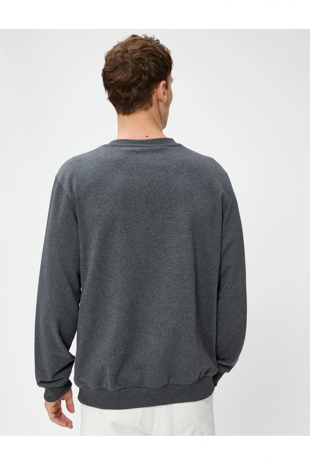 4WAM70127MK Koton Erkek Sweat ANTRASİT