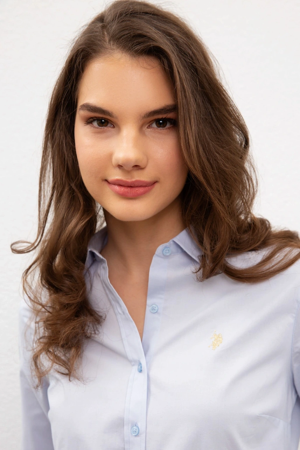 Mavi Kadın Dokuma Gömlek