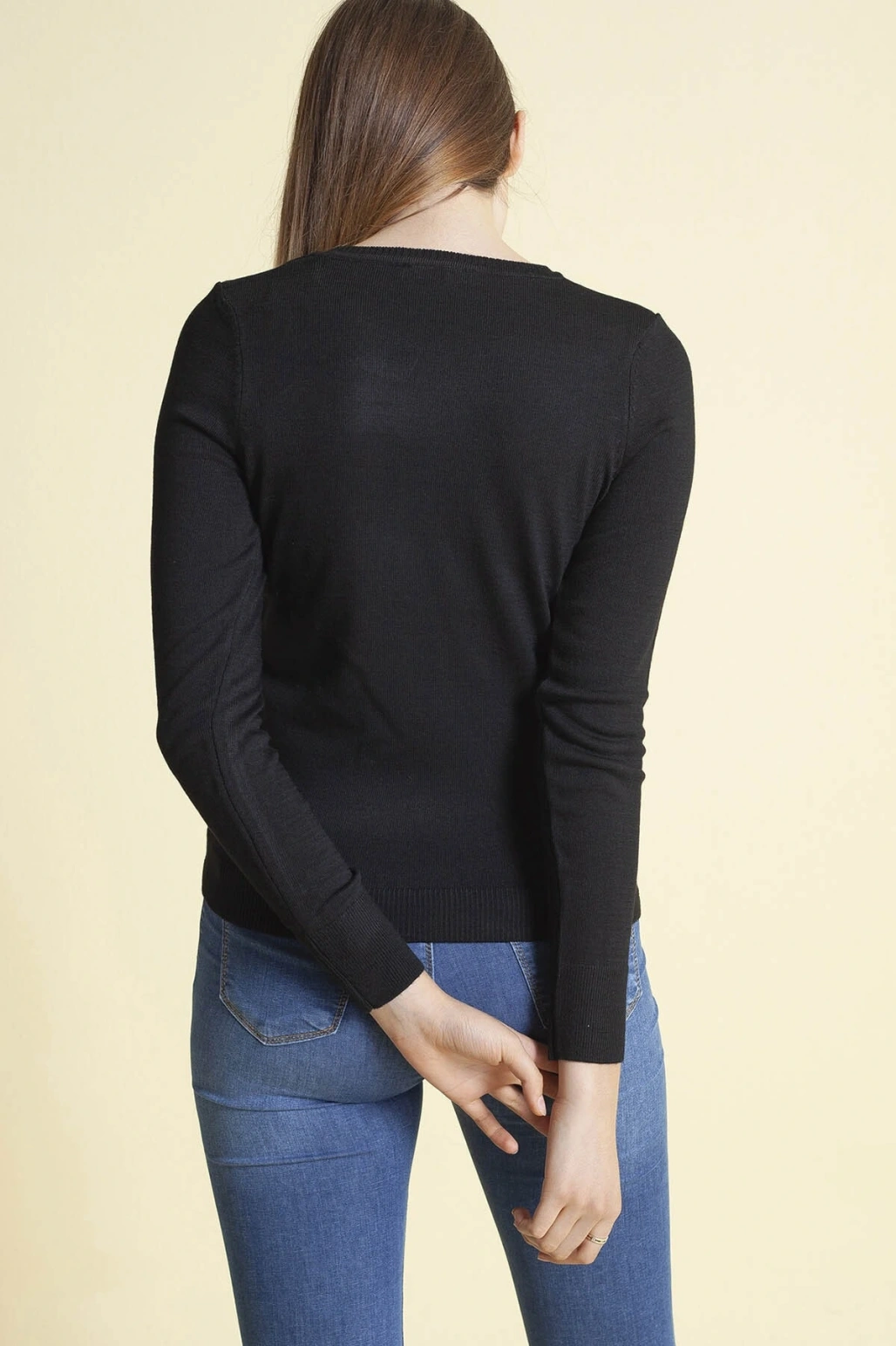 Bisiklet Yaka Kadın Kazak