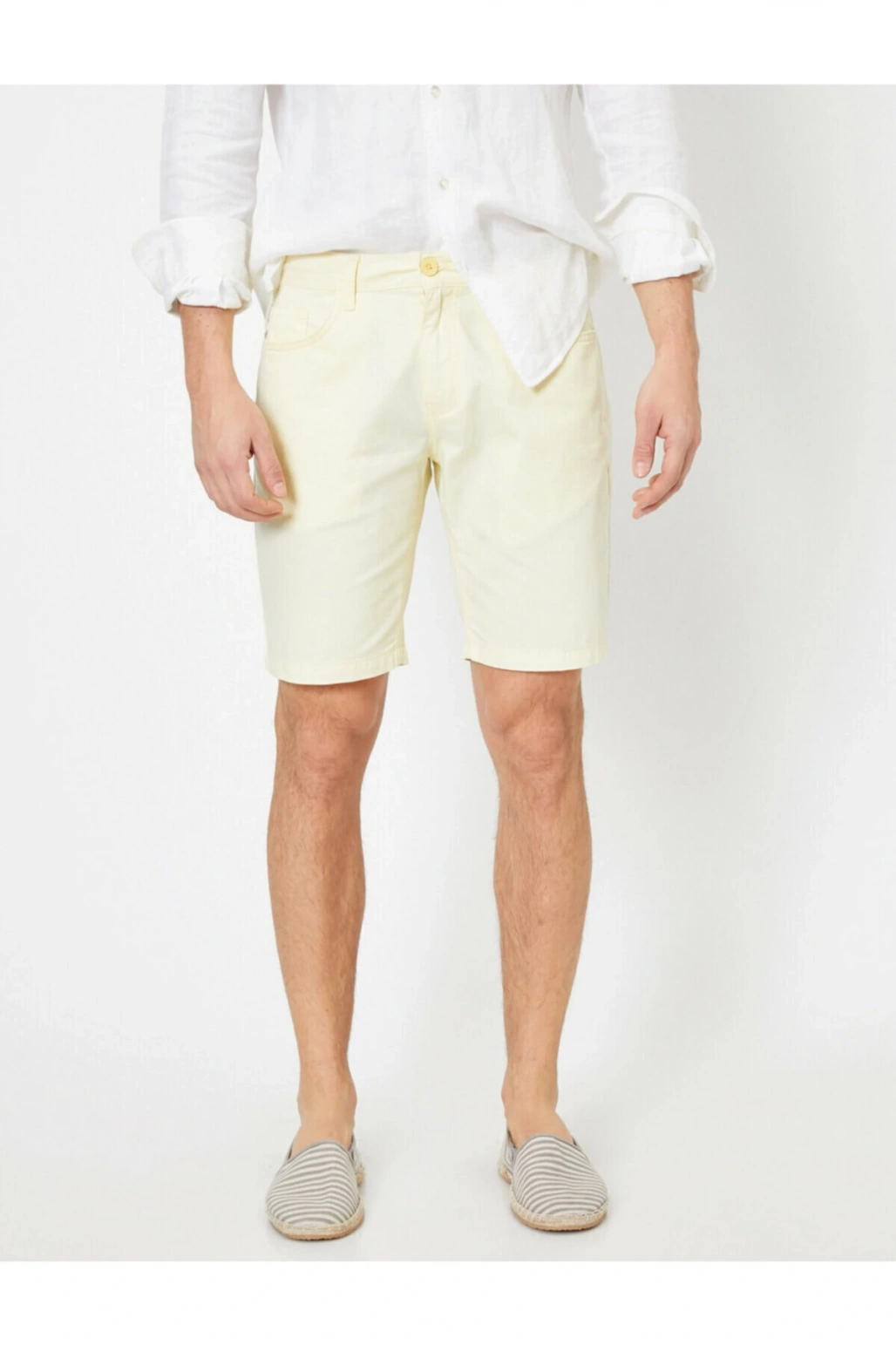 Erkek Cep Detayli Slim Fit Sort