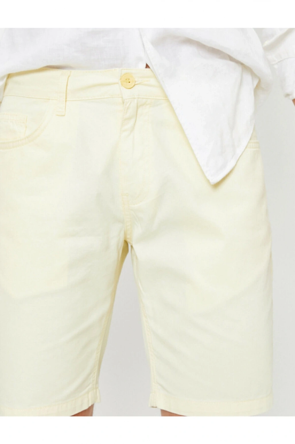 Erkek Cep Detayli Slim Fit Sort