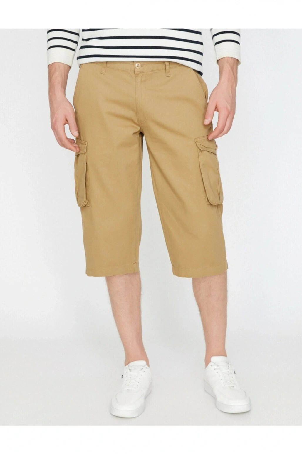 Erkek Kahve Cep Detayle Sort