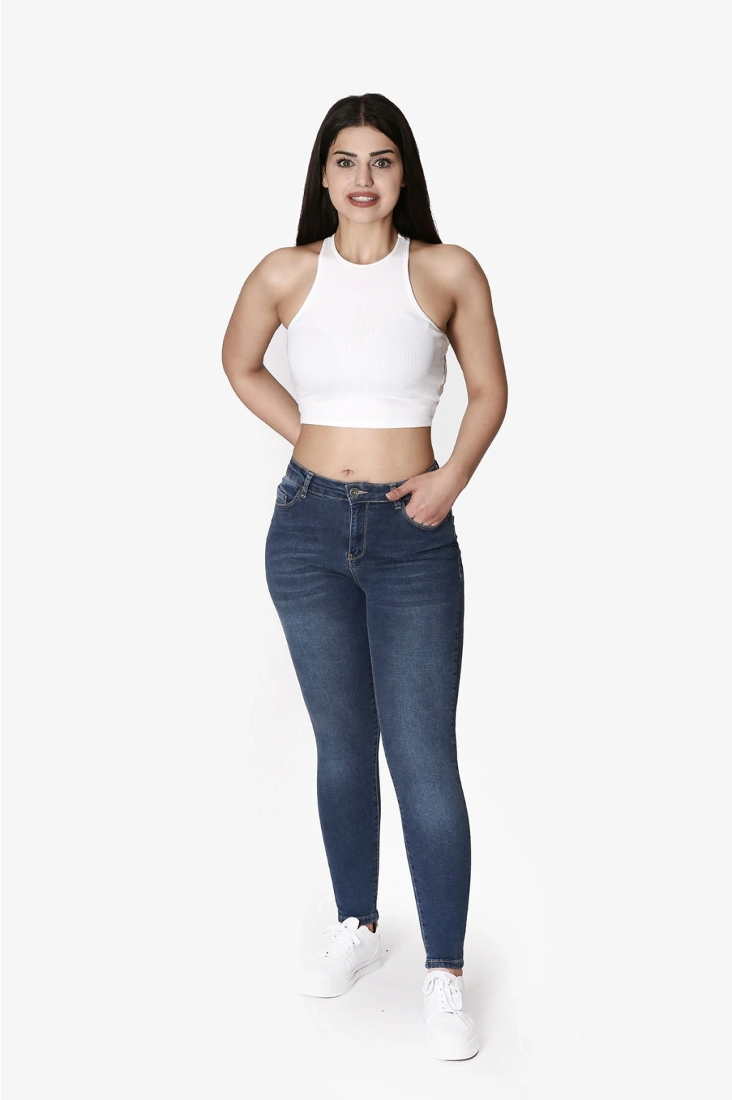 21y0565b1 Kadın Jean Pantolon