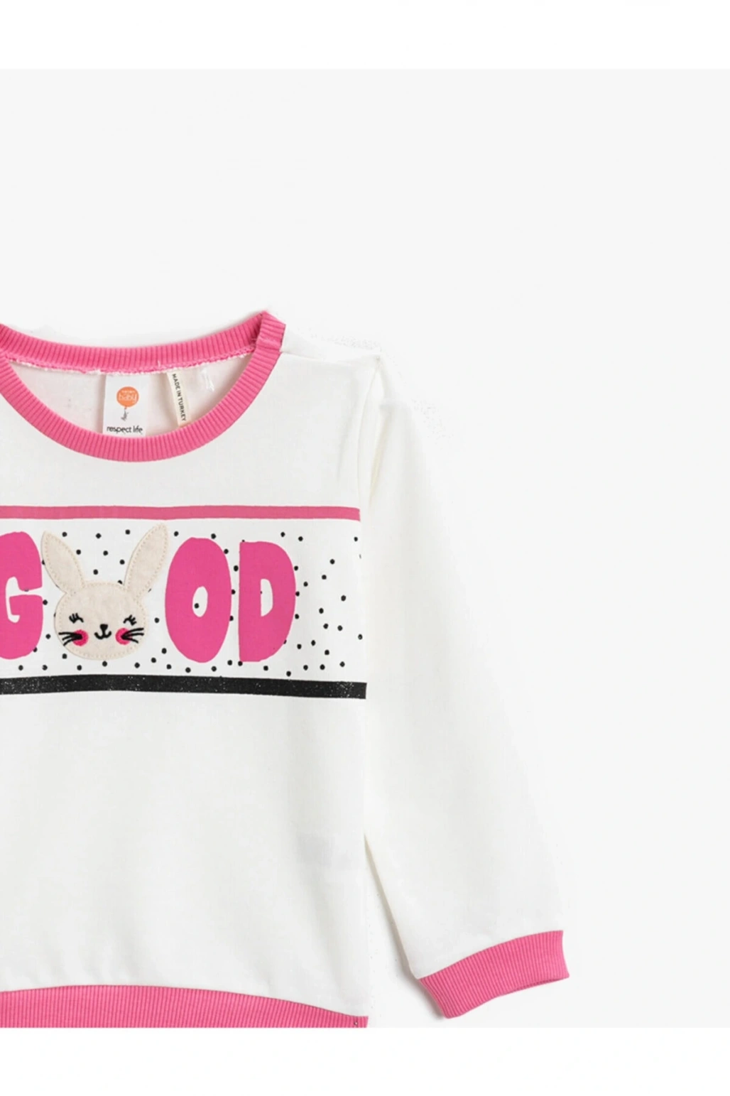 Baskılı Bisiklet Yaka Sweatshirt