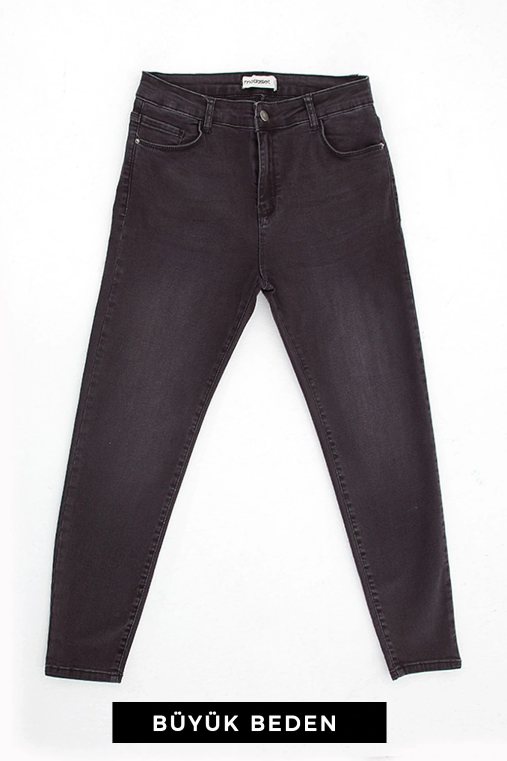 Büyük Beden Jean Pantolon Antrasit