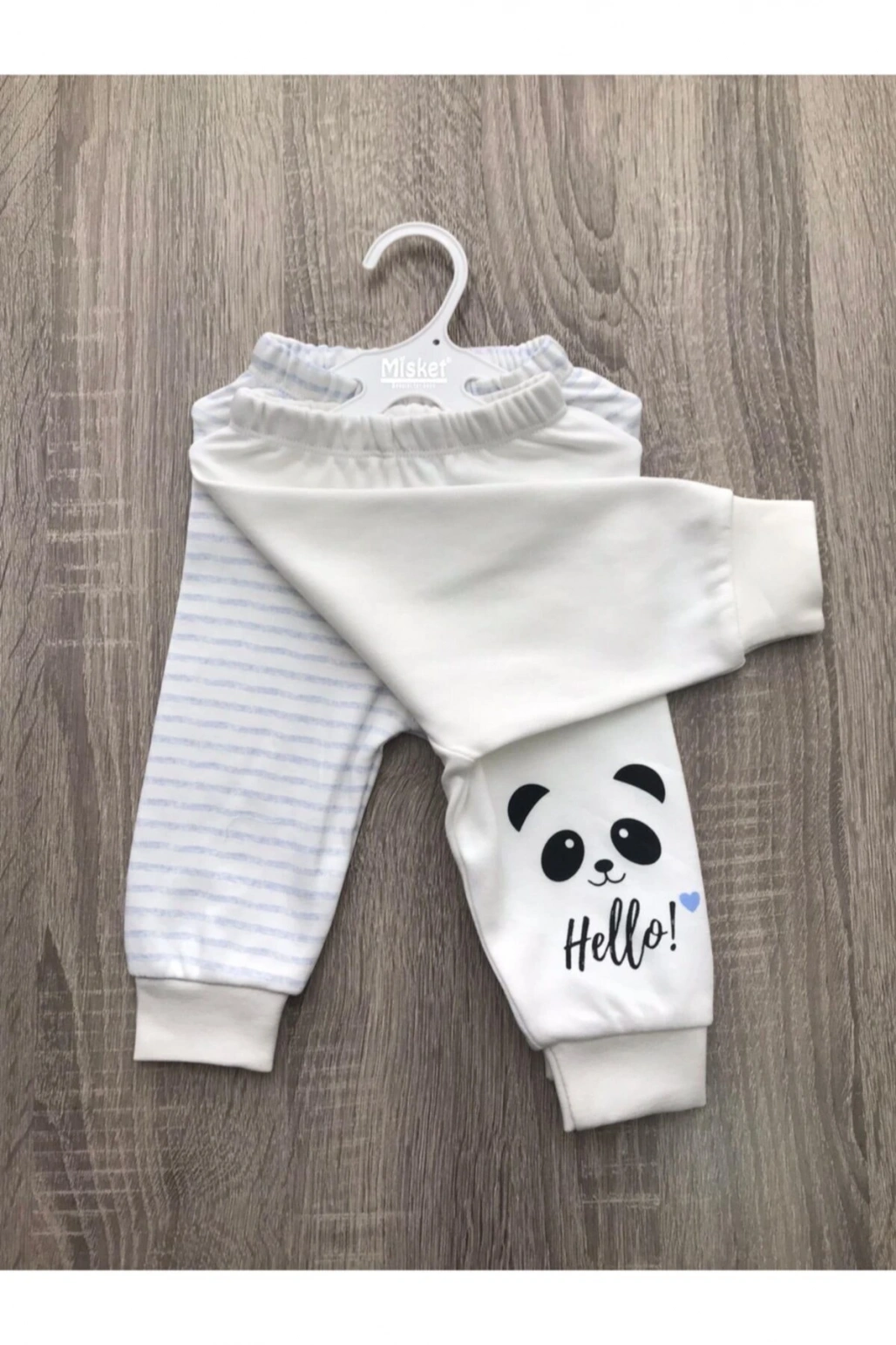 Misket Pamuklu Bebek Eşofman Alt Ikili