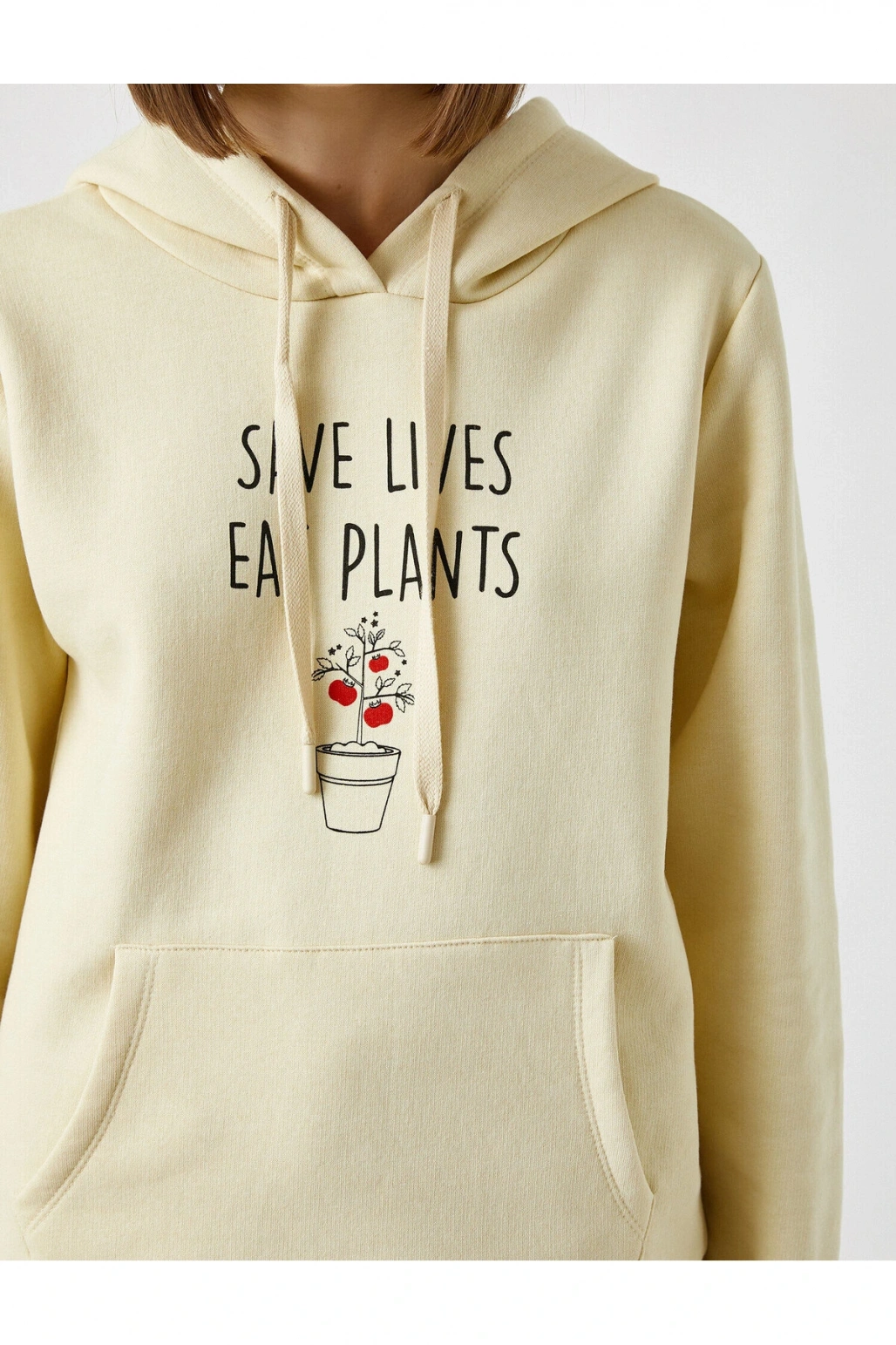 Baskılı Kapüşonlu Sweatshirt