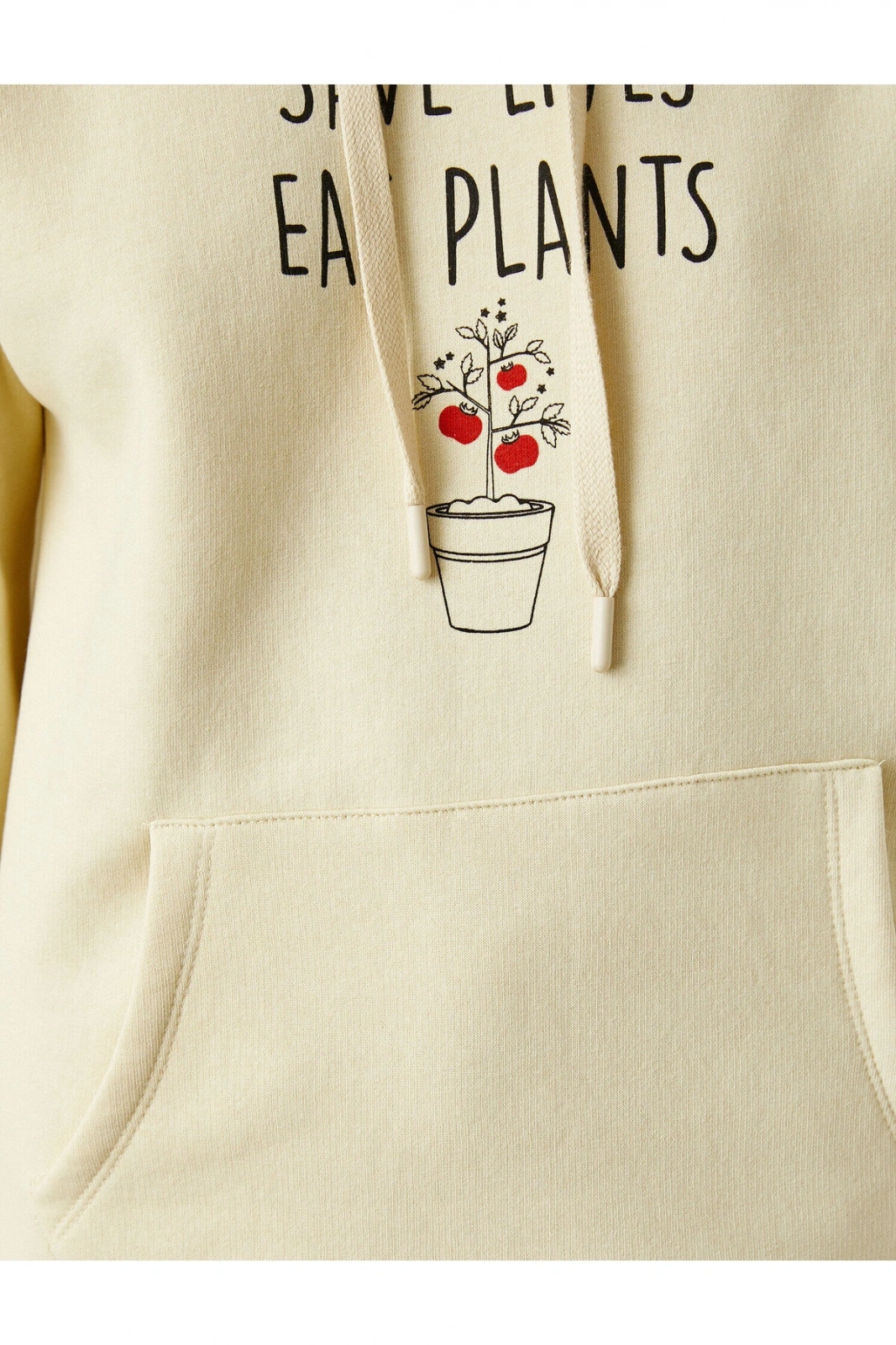 Baskılı Kapüşonlu Sweatshirt